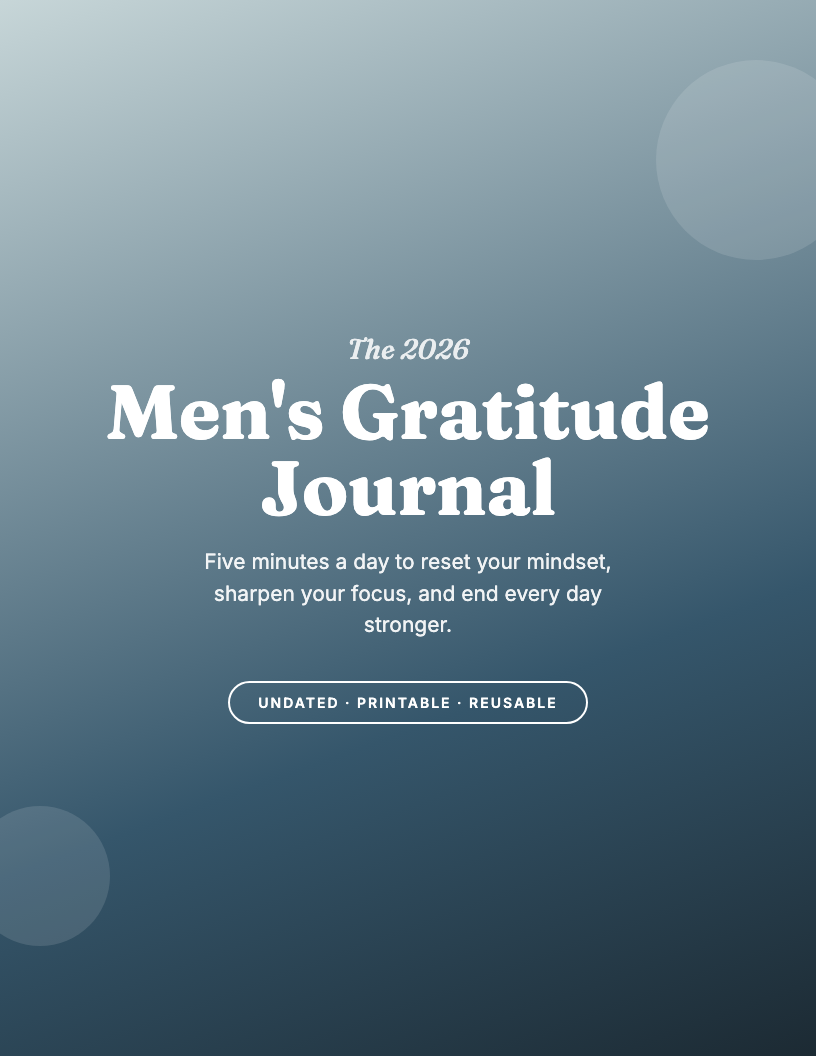 The 2026 Men's Gratitude Journal