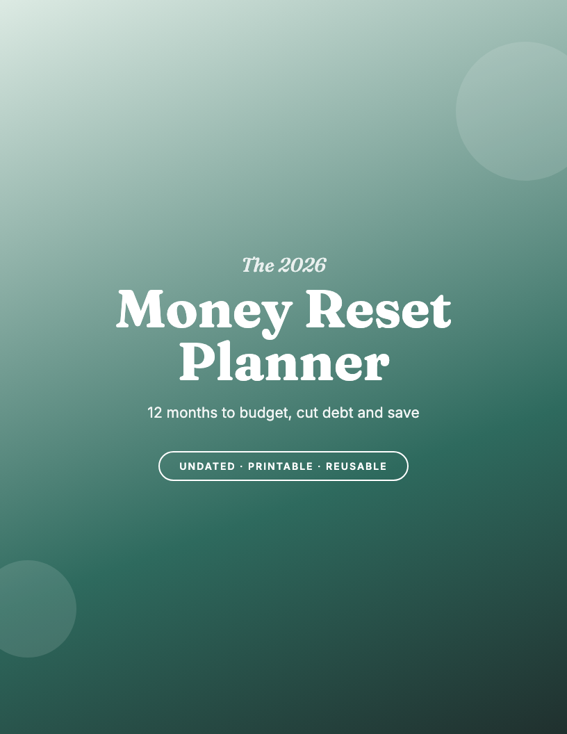 The 2026 Money Reset Planner