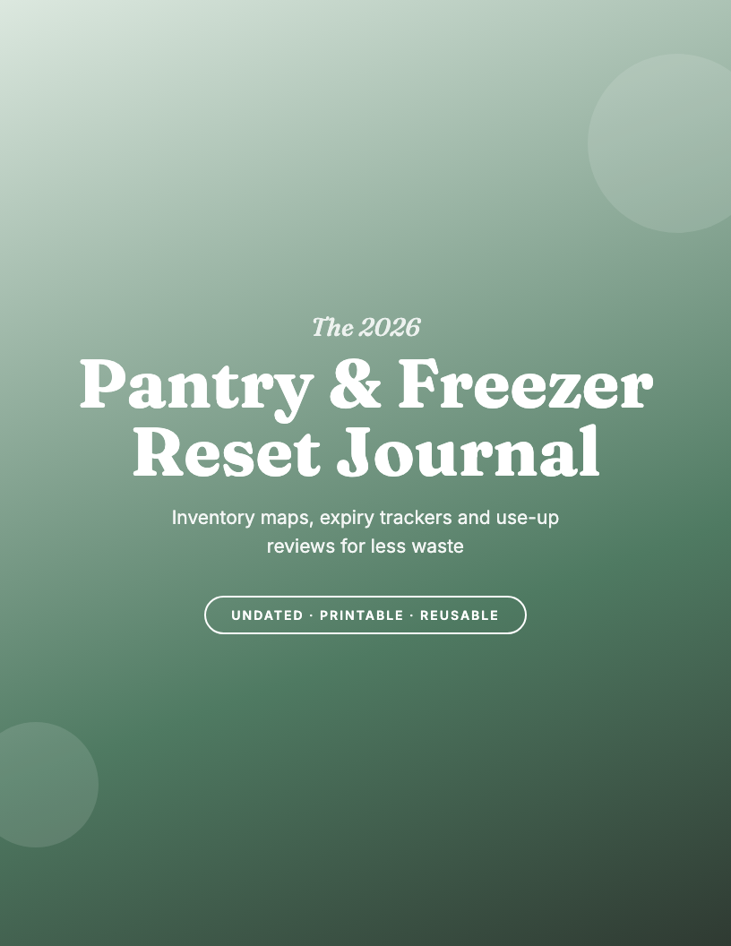 The 2026 Pantry & Freezer Reset Journal