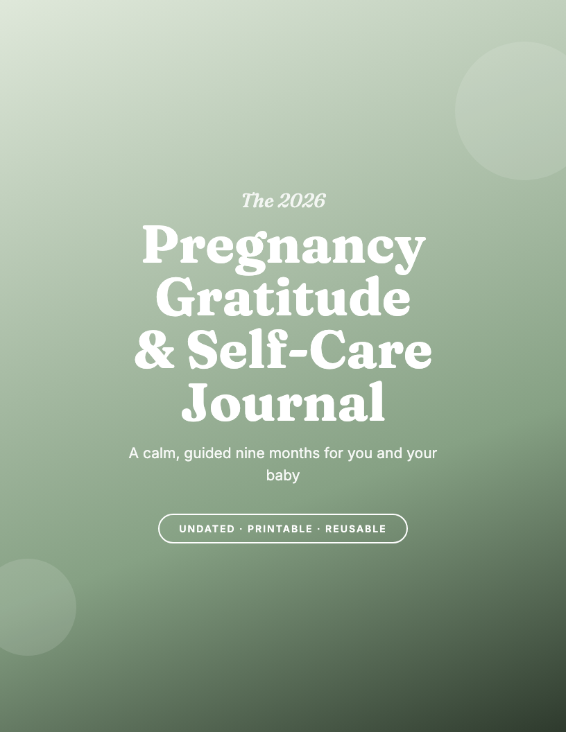The 2026 Pregnancy Gratitude & Self-Care Guided Journal