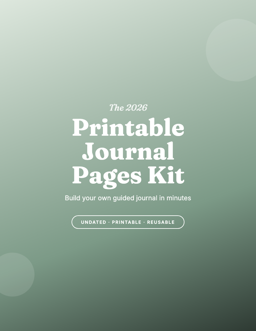 The 2026 Printable Journal Pages Kit