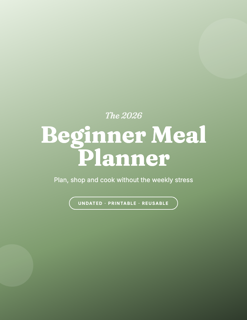 The 2026 Printable Meal Planner for Beginners