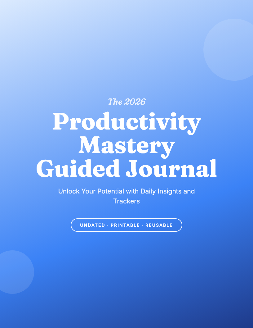 The 2026 Productivity Guided Journal