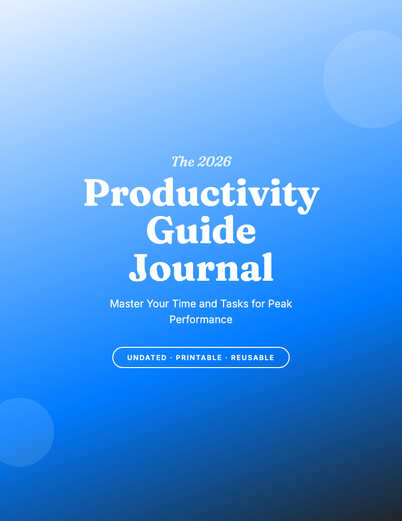 The 2026 Productivity Guide Journal