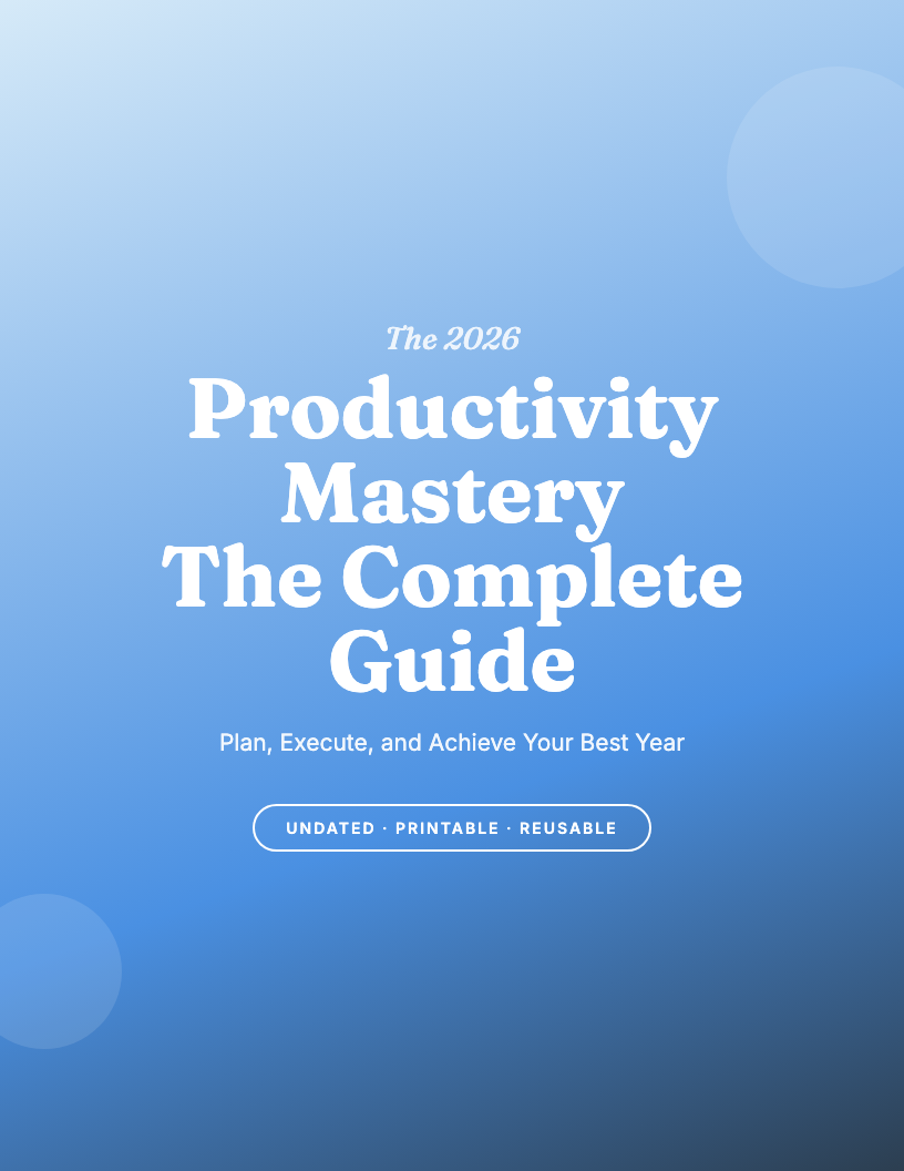 The 2026 Productivity Action Guide Workbook