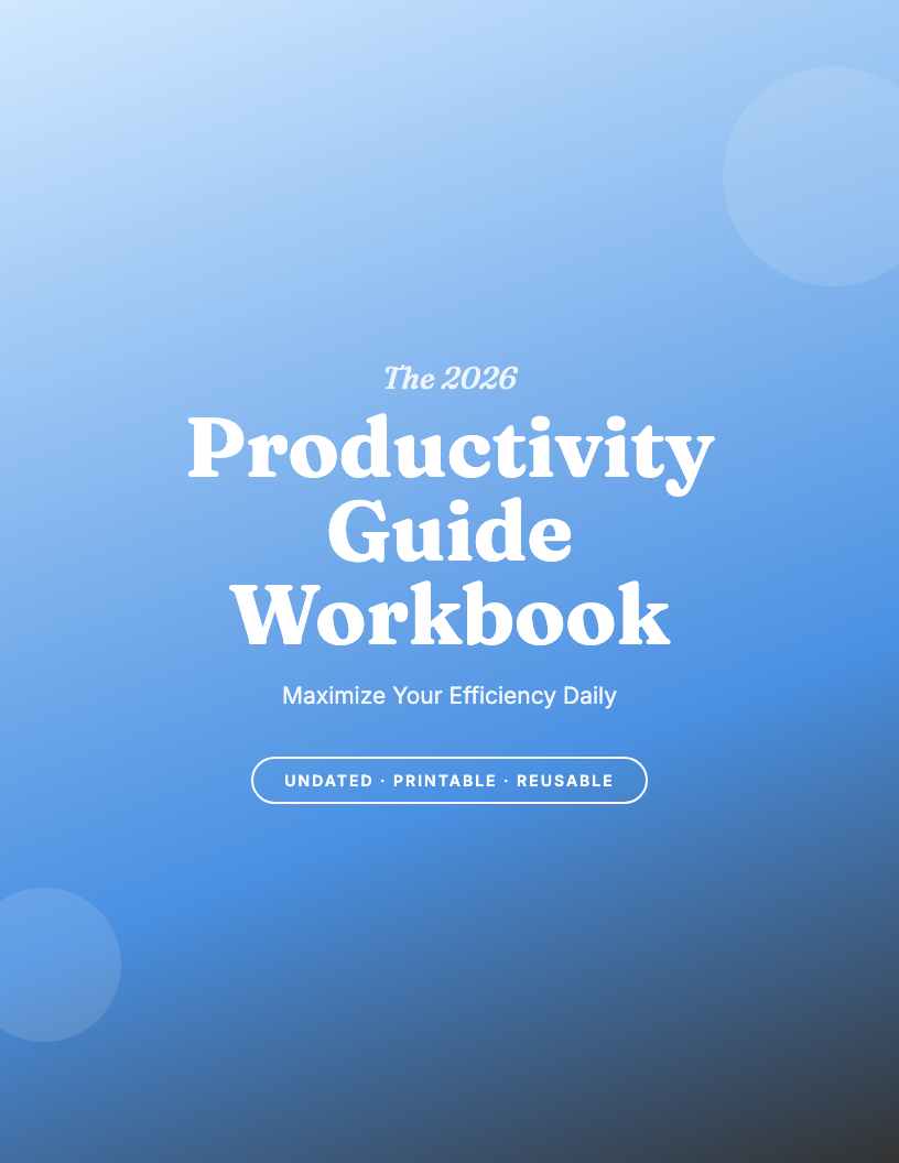 The 2026 Productivity Guide Workbook