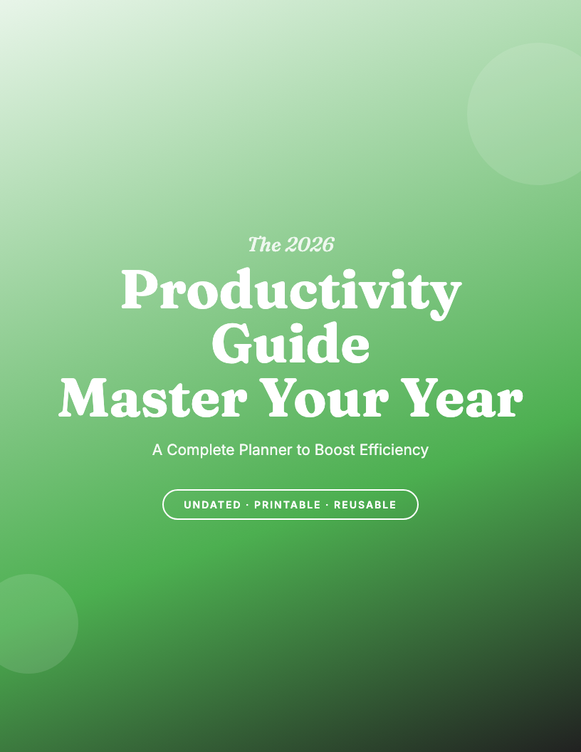 The 2026 Productivity Guide Planner