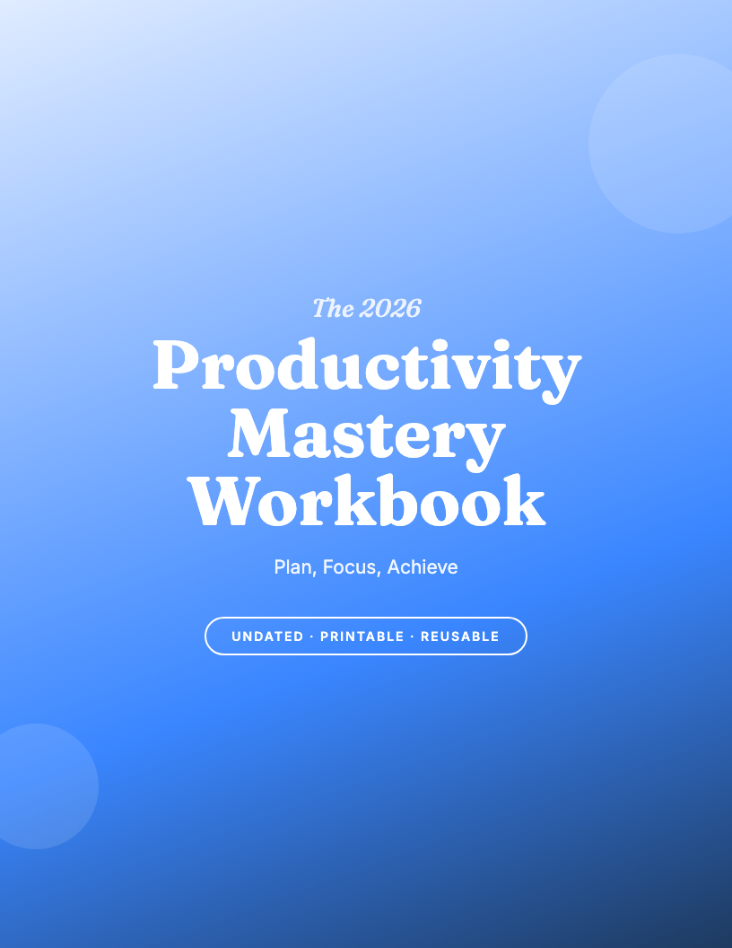The 2026 Productivity Guide Workbook