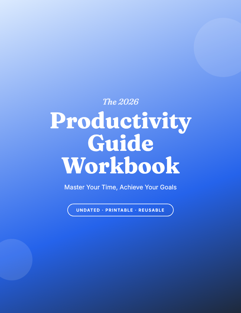 The 2026 Productivity Guide Workbook