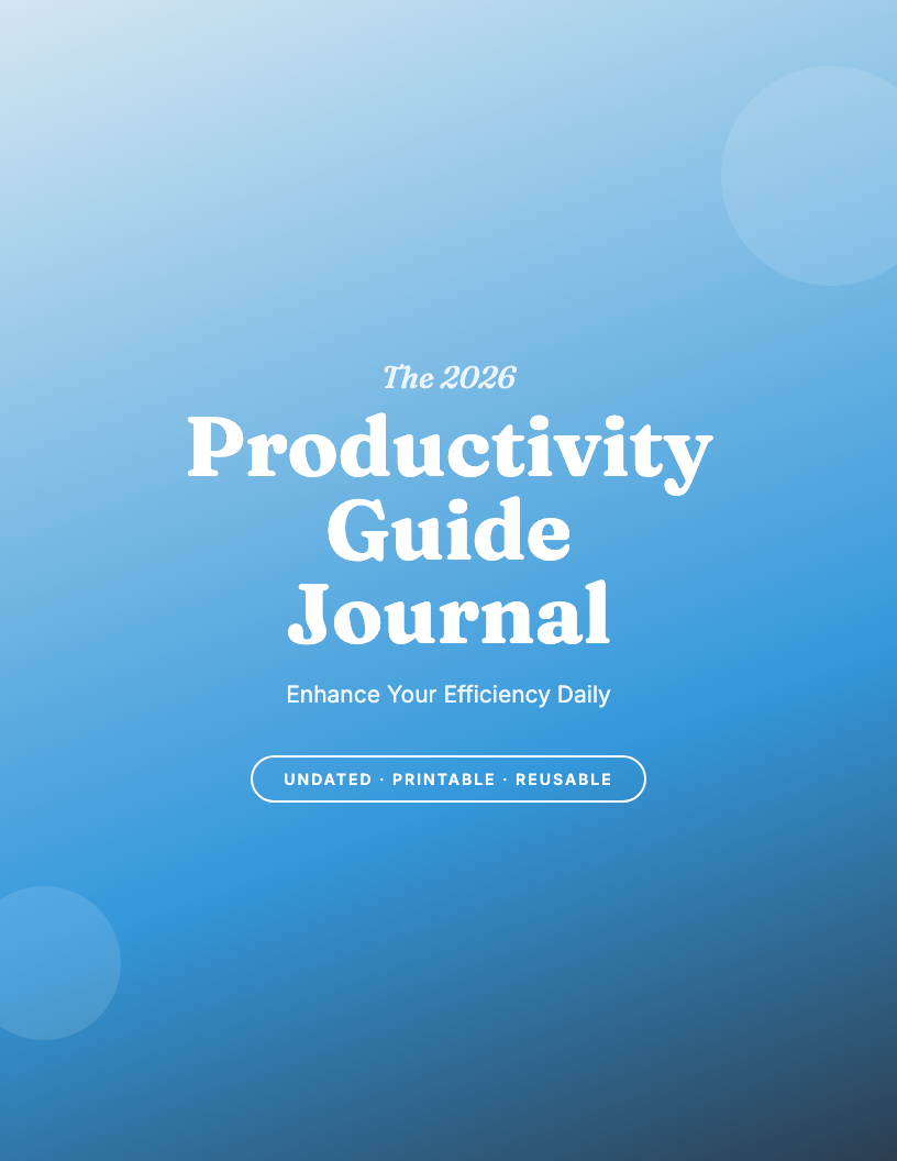 The 2026 Productivity Guide Journal