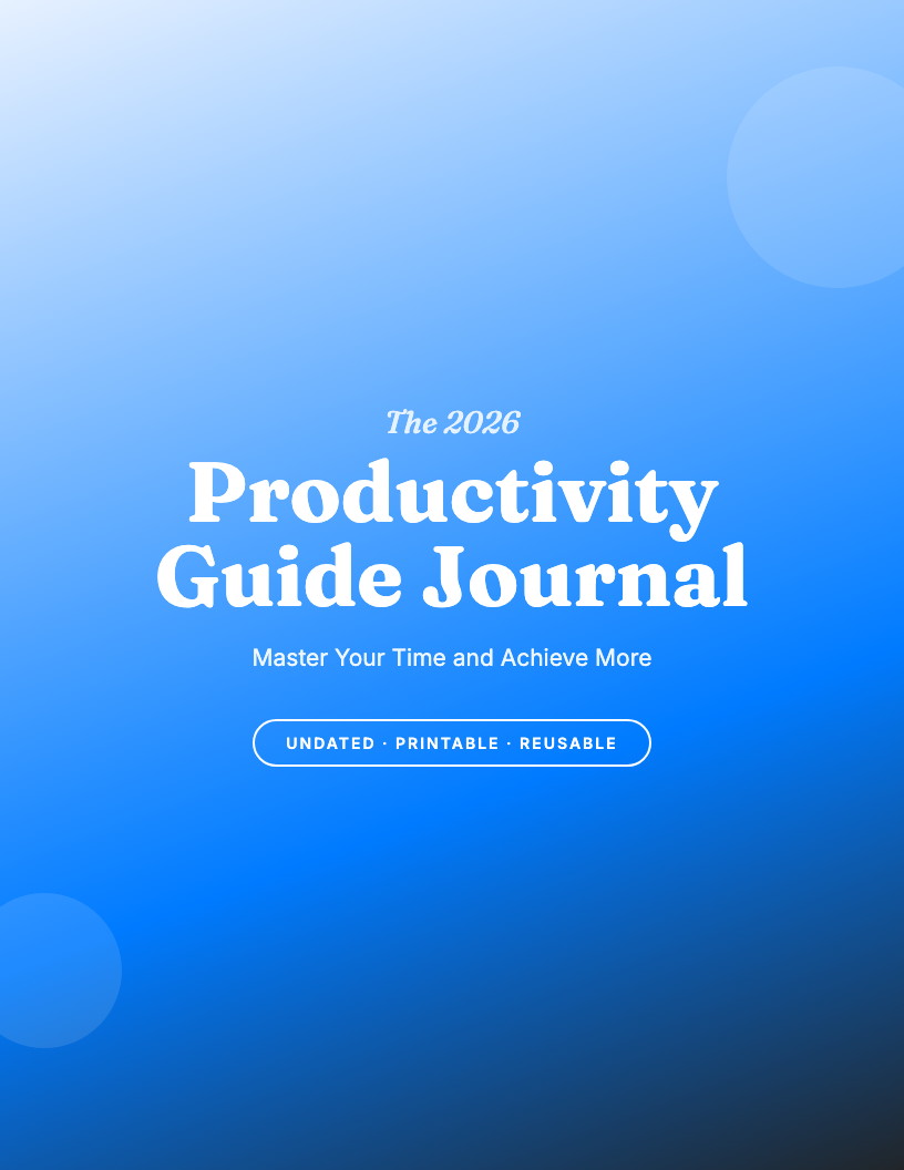 The 2026 Productivity Guide Journal