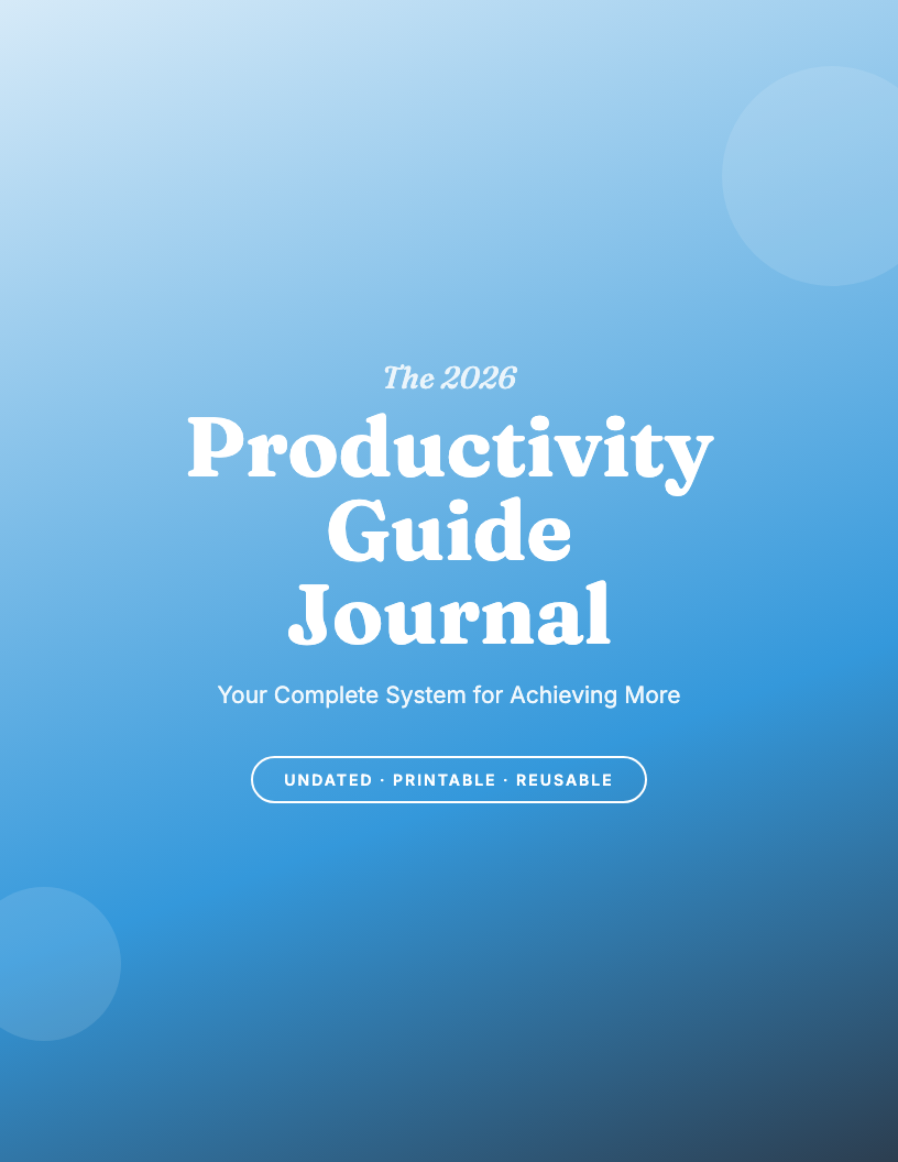 The 2026 Productivity Guide Journal