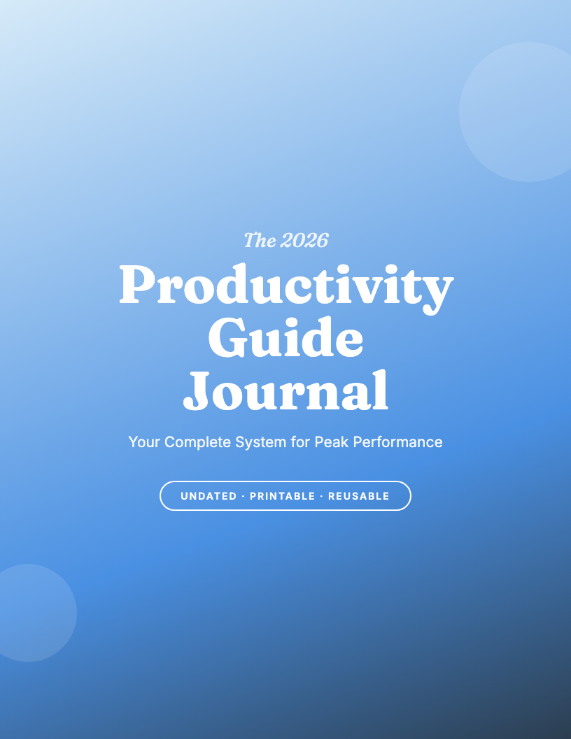 The 2026 Productivity Guided Journal