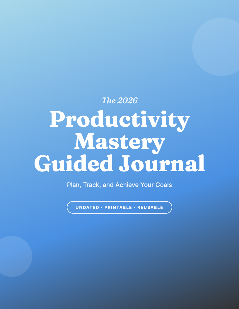 The 2026 Productivity Guided Journal