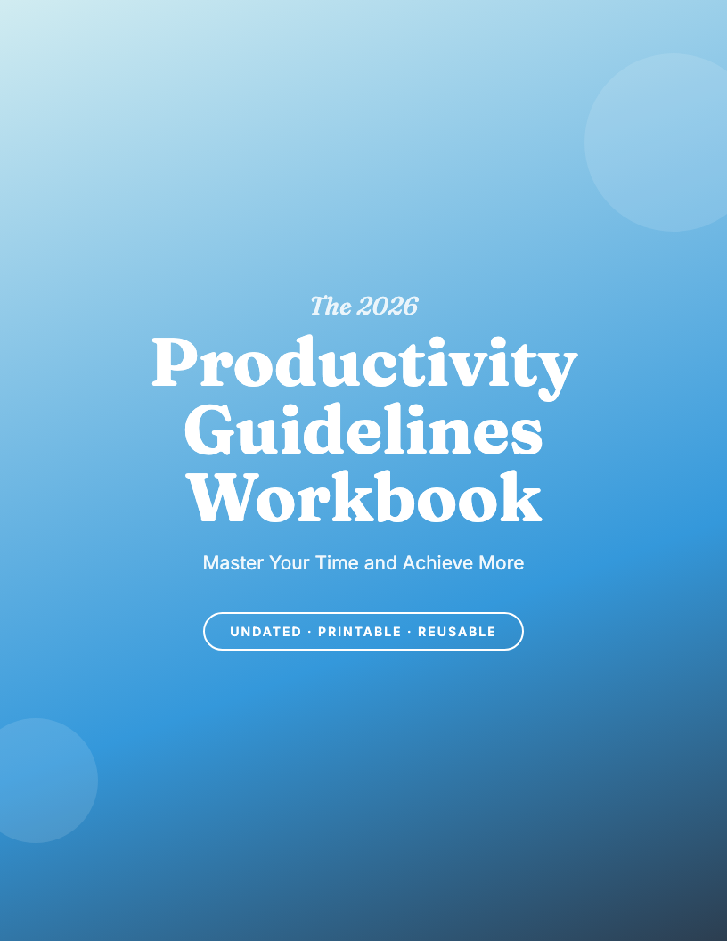 The 2026 Productivity Guidelines Workbook