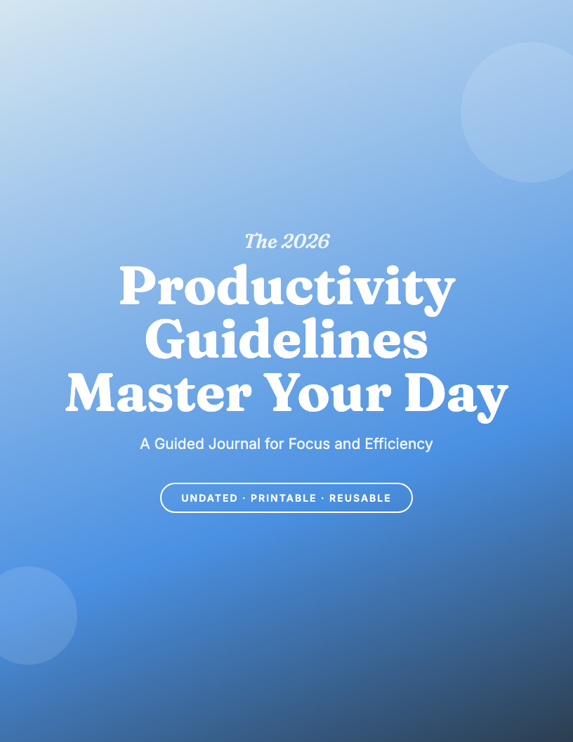 The 2026 Productivity Guidelines Journal