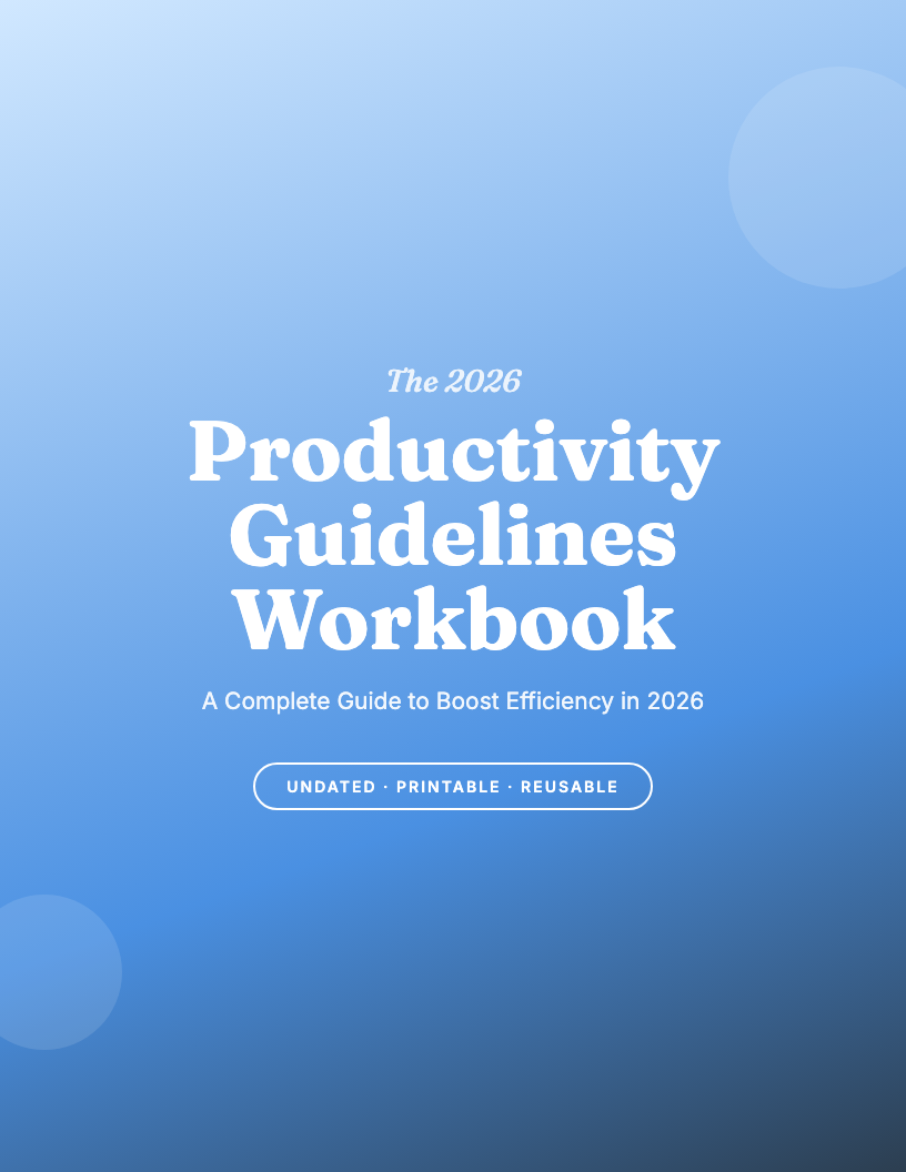 The 2026 Productivity Guidelines Workbook