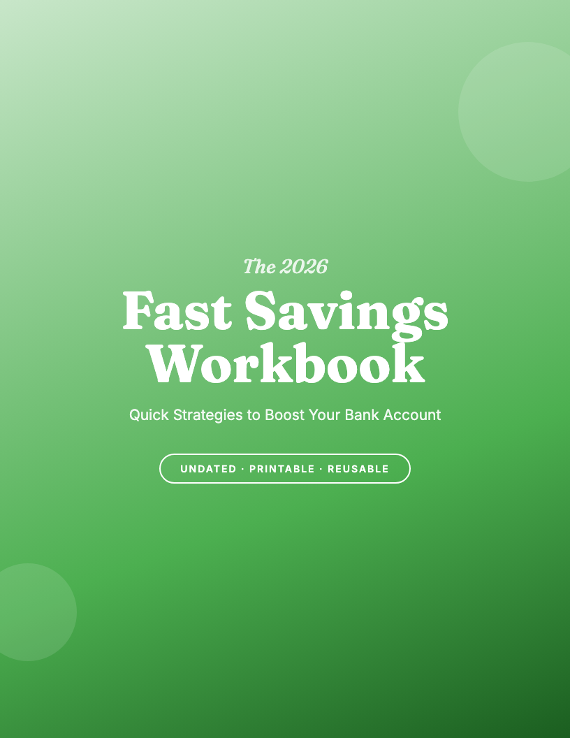 The 2026 Save Money Fast Workbook