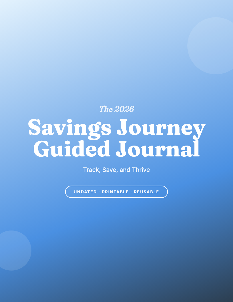 The 2026 Savings Guided Journal