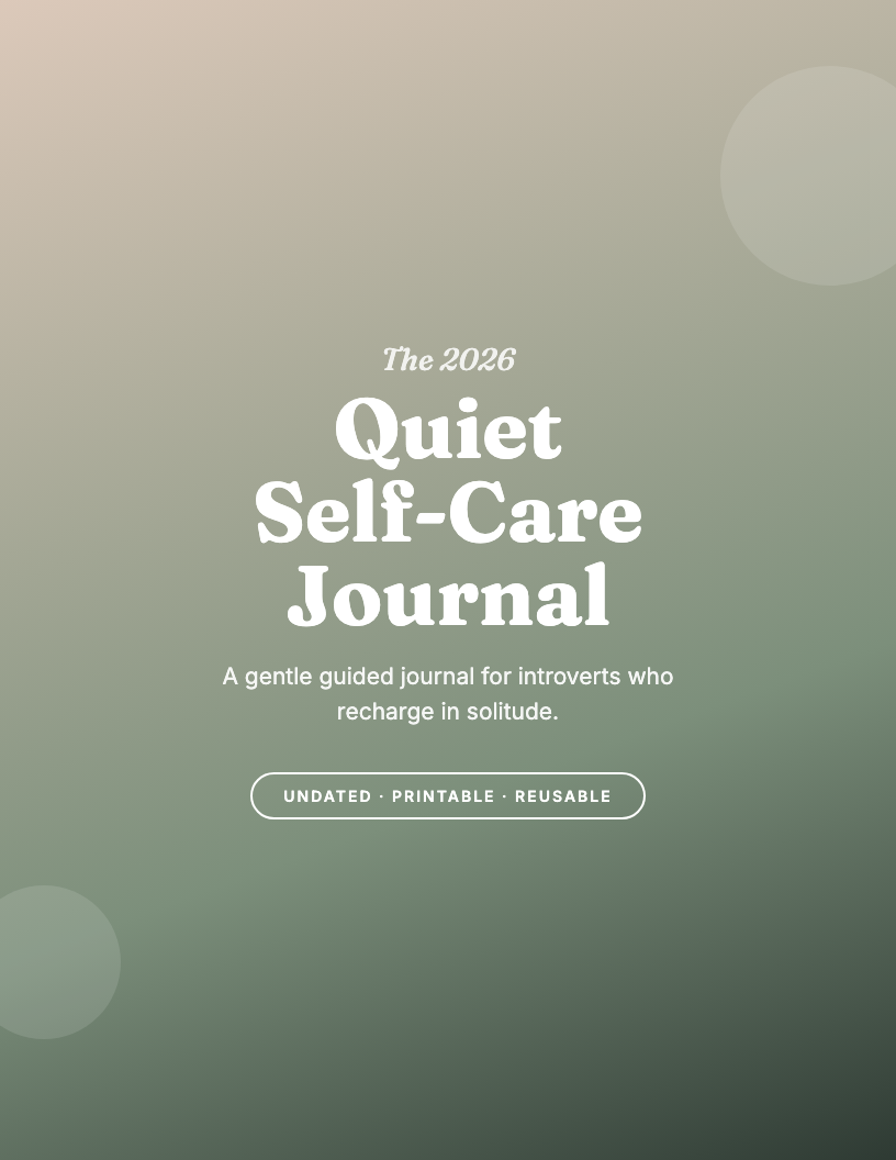 The 2026 Self-Care Journal for Introverts