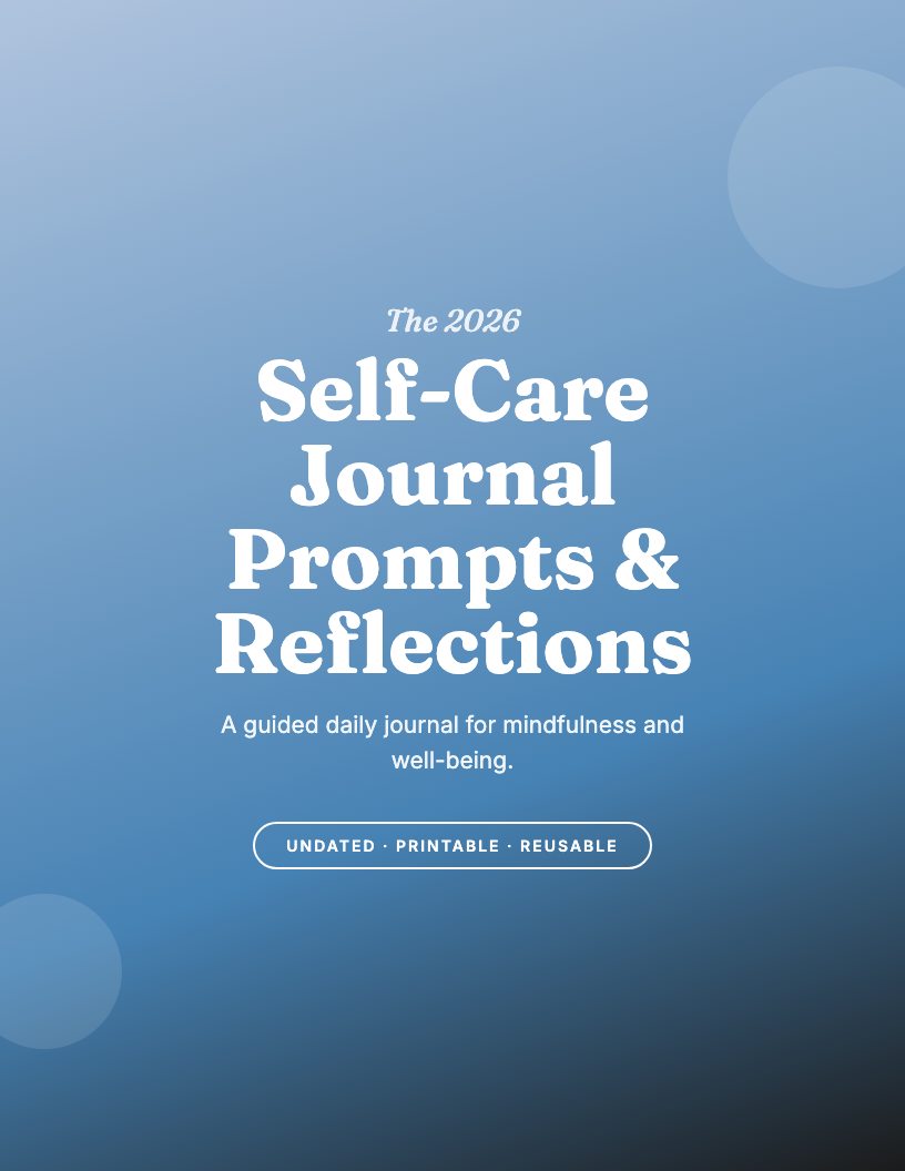 The 2026 Self-Care Journal Prompts Planner