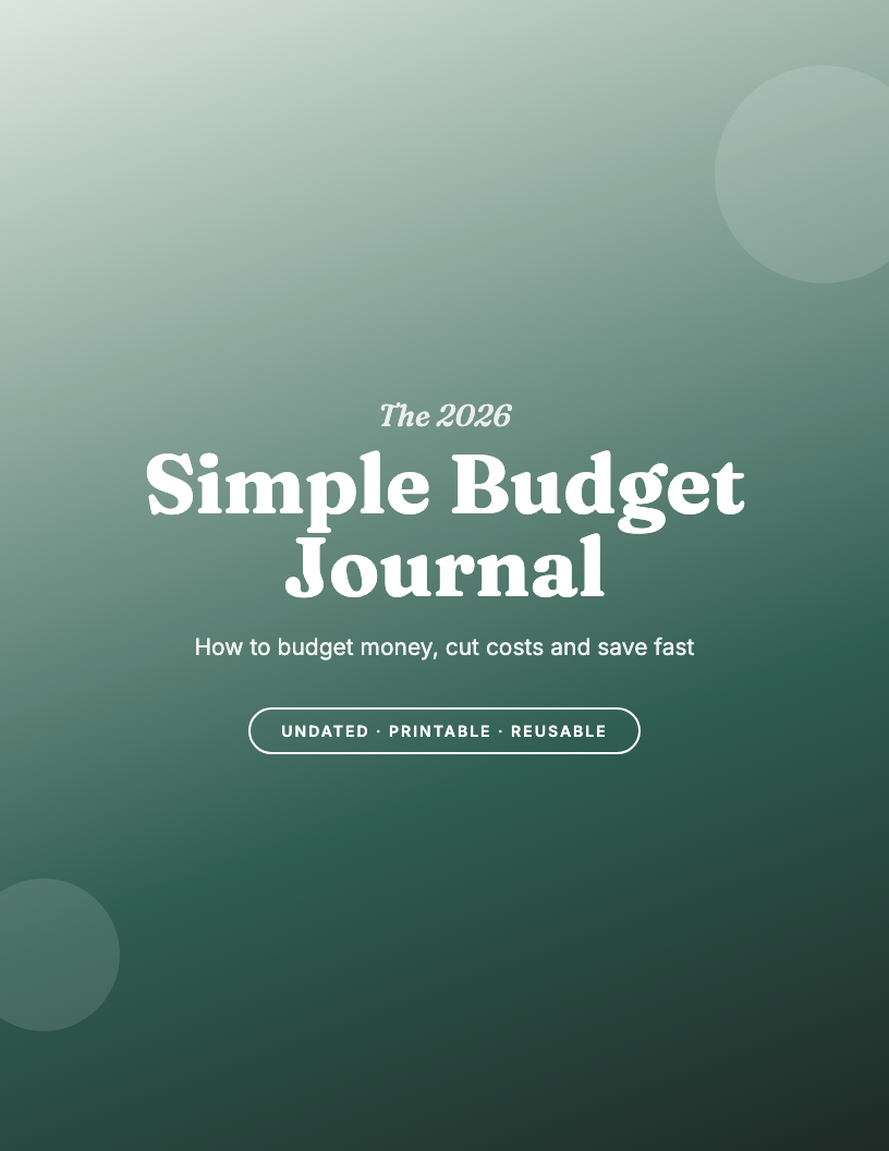 The 2026 Simple Budget Journal