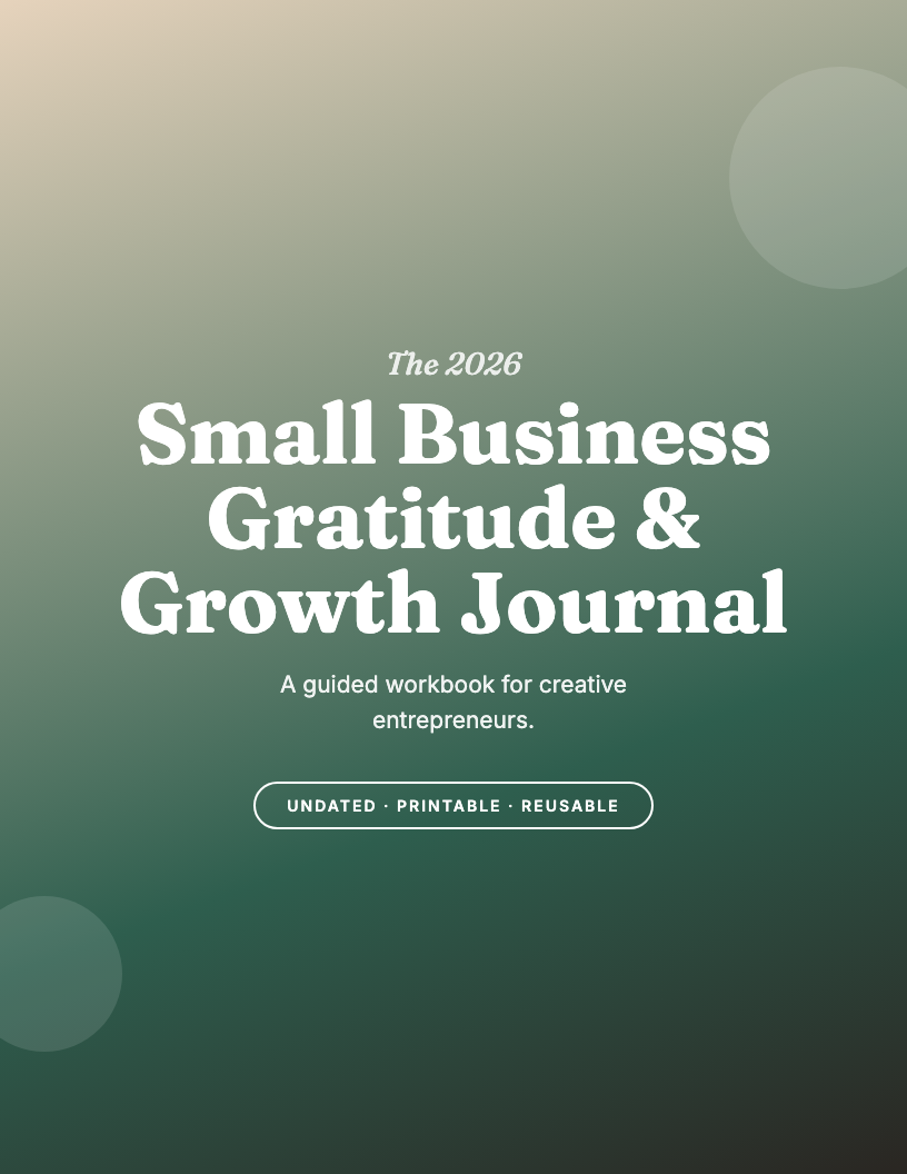 The 2026 Small Business Gratitude & Growth Journal