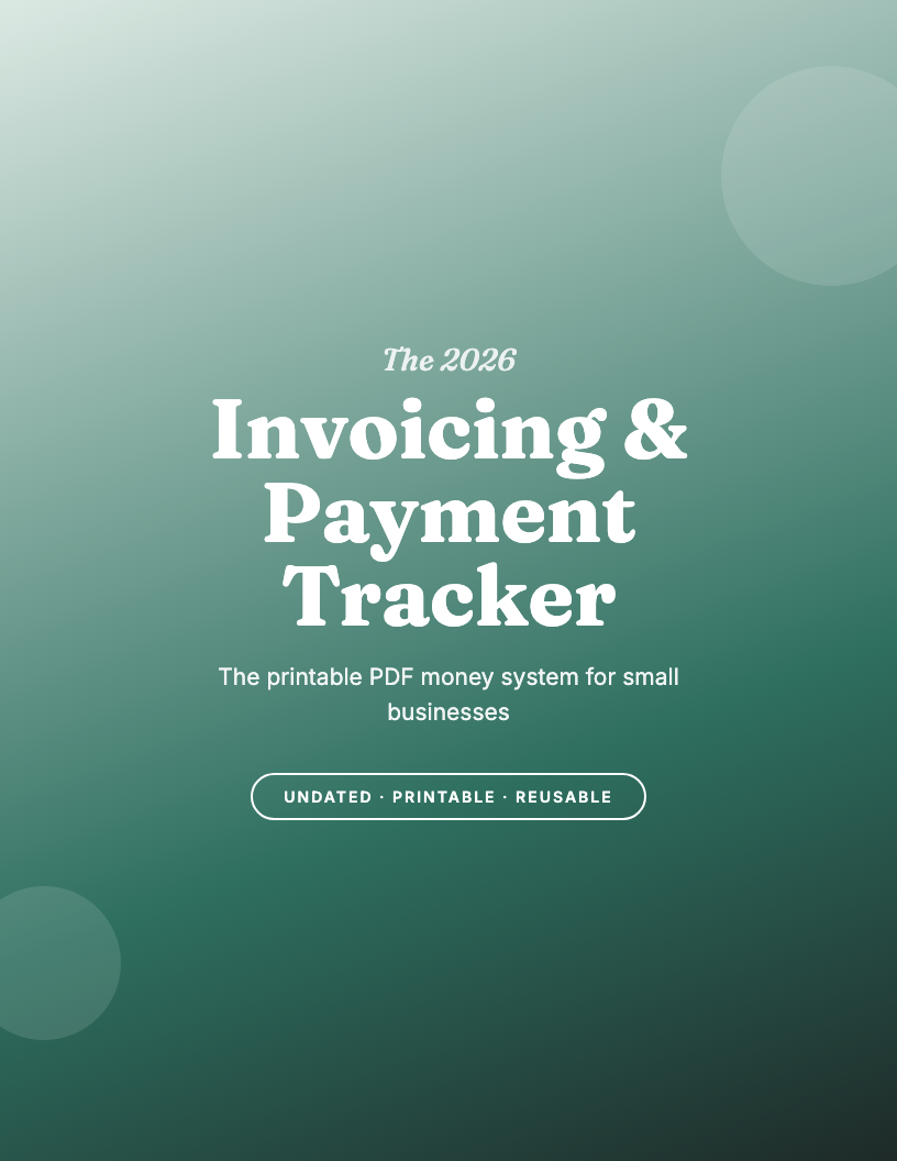 The 2026 Invoicing & Payment Tracker