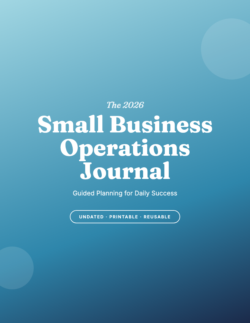 The 2026 Small Business Operations Guided Journal