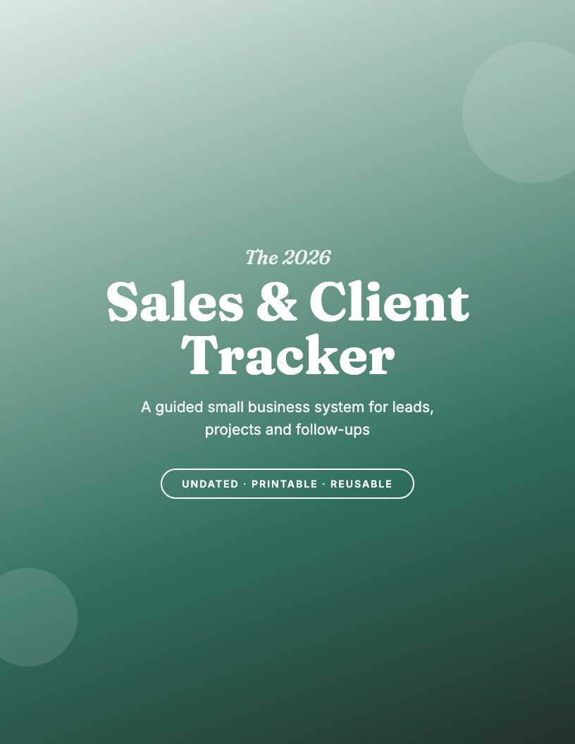 The 2026 Small Business Sales & Client Tracker