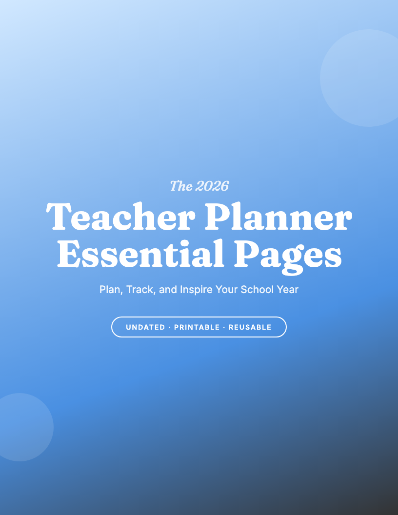 The 2026 Teacher Planner