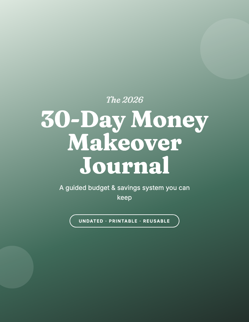The 2026 30-Day Money Makeover Journal