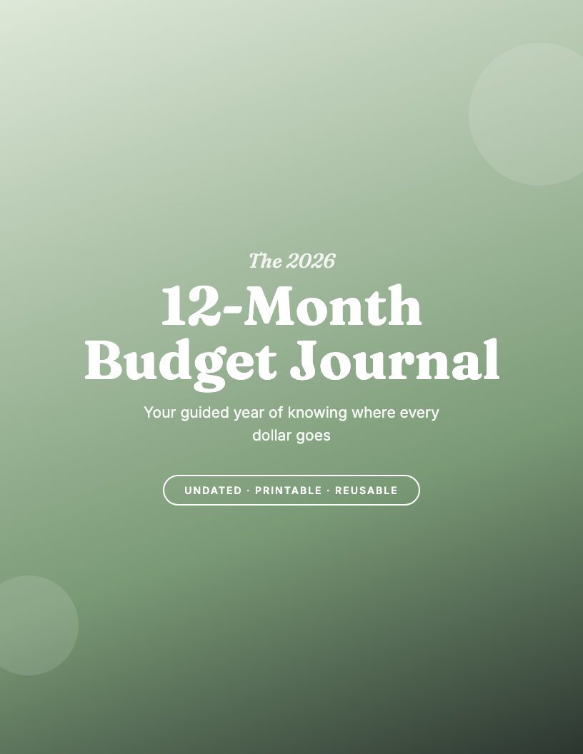 The 2026 12-Month Budget Journal