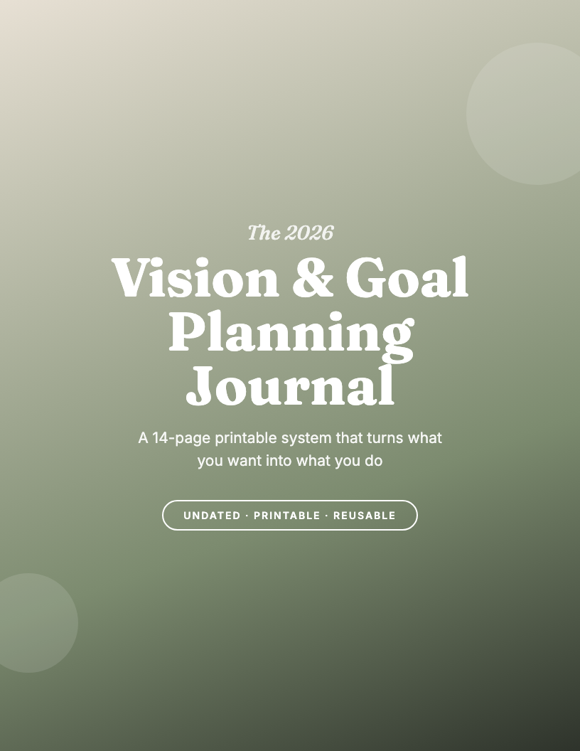 The 2026 Vision & Goal Planning Journal