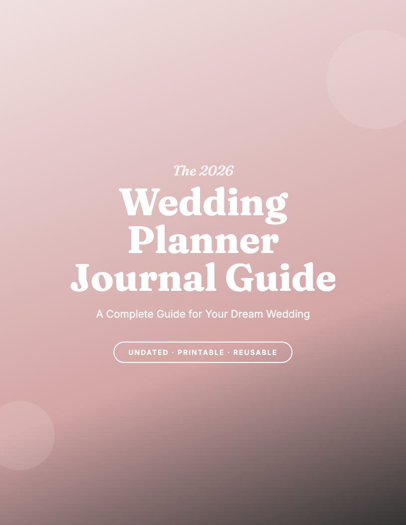 The 2026 Wedding Planner Journal