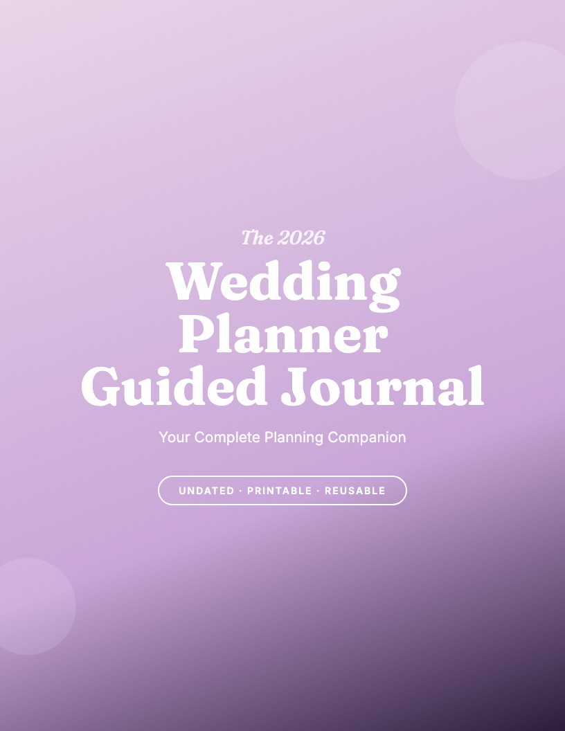 The 2026 Wedding Planner Guided Journal