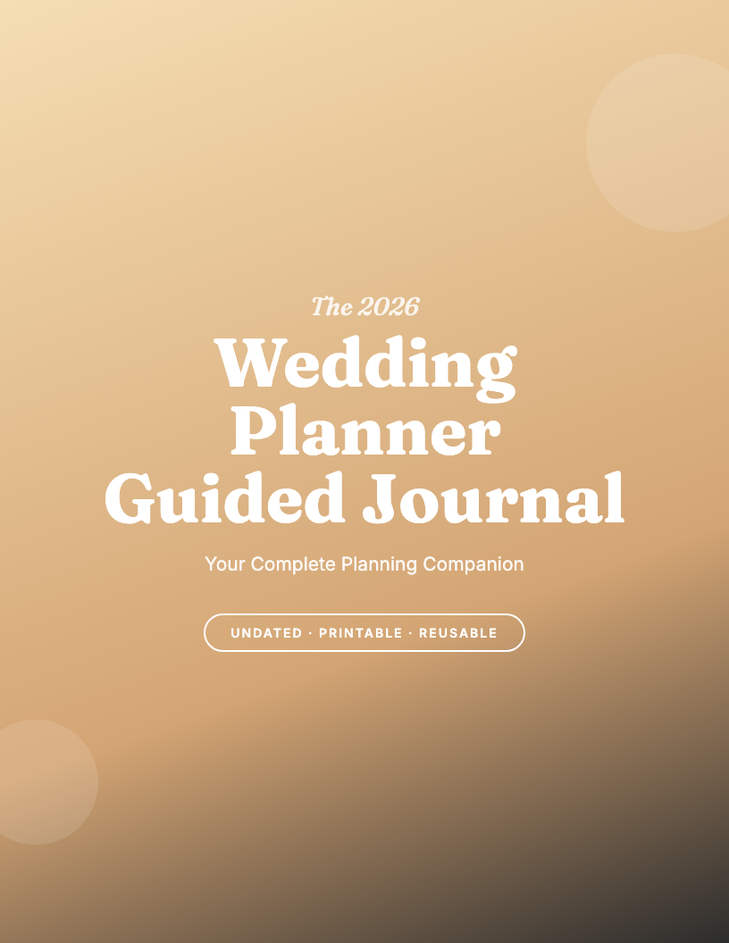 The 2026 Wedding Planner Guided Journal