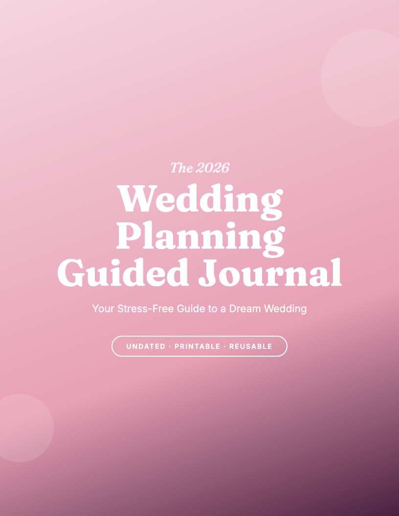 The 2026 Wedding Planner Guided Journal