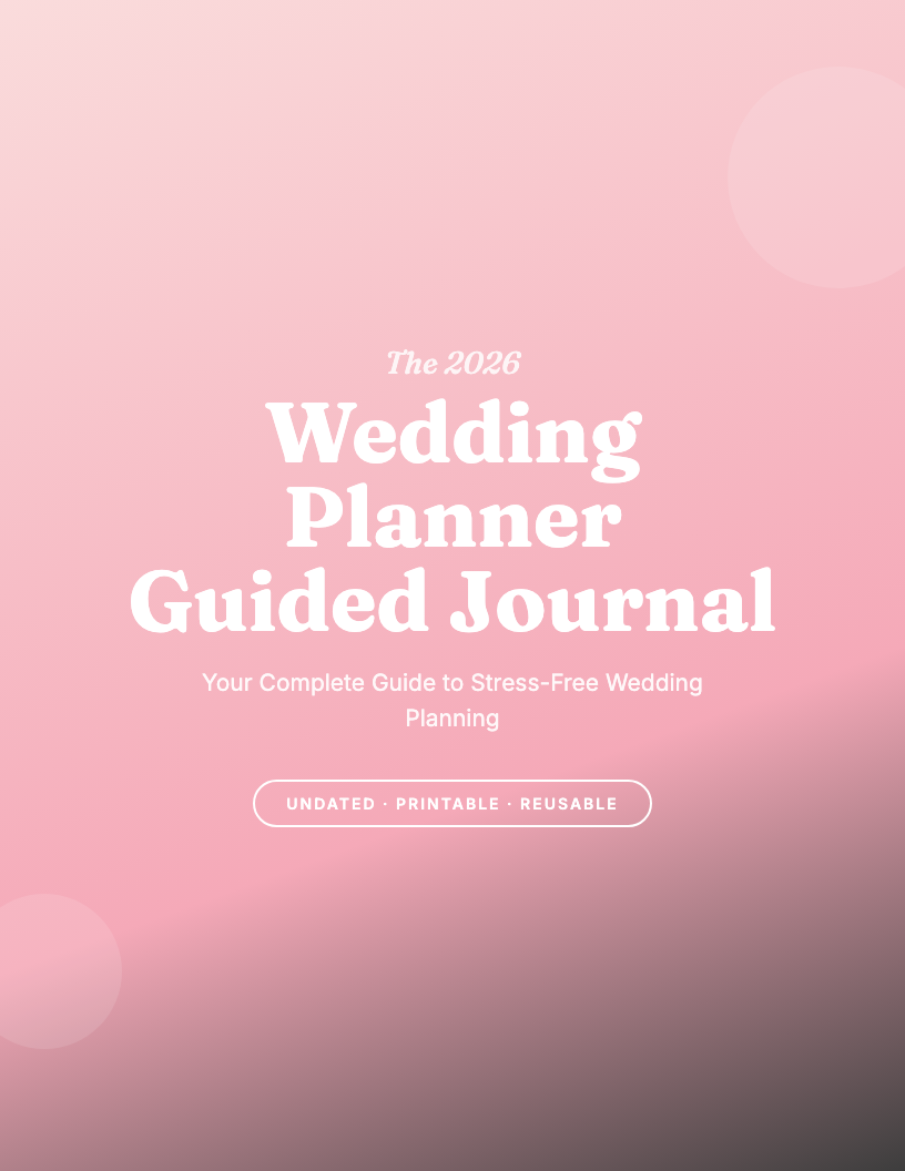 The 2026 Wedding Planner Guided Journal