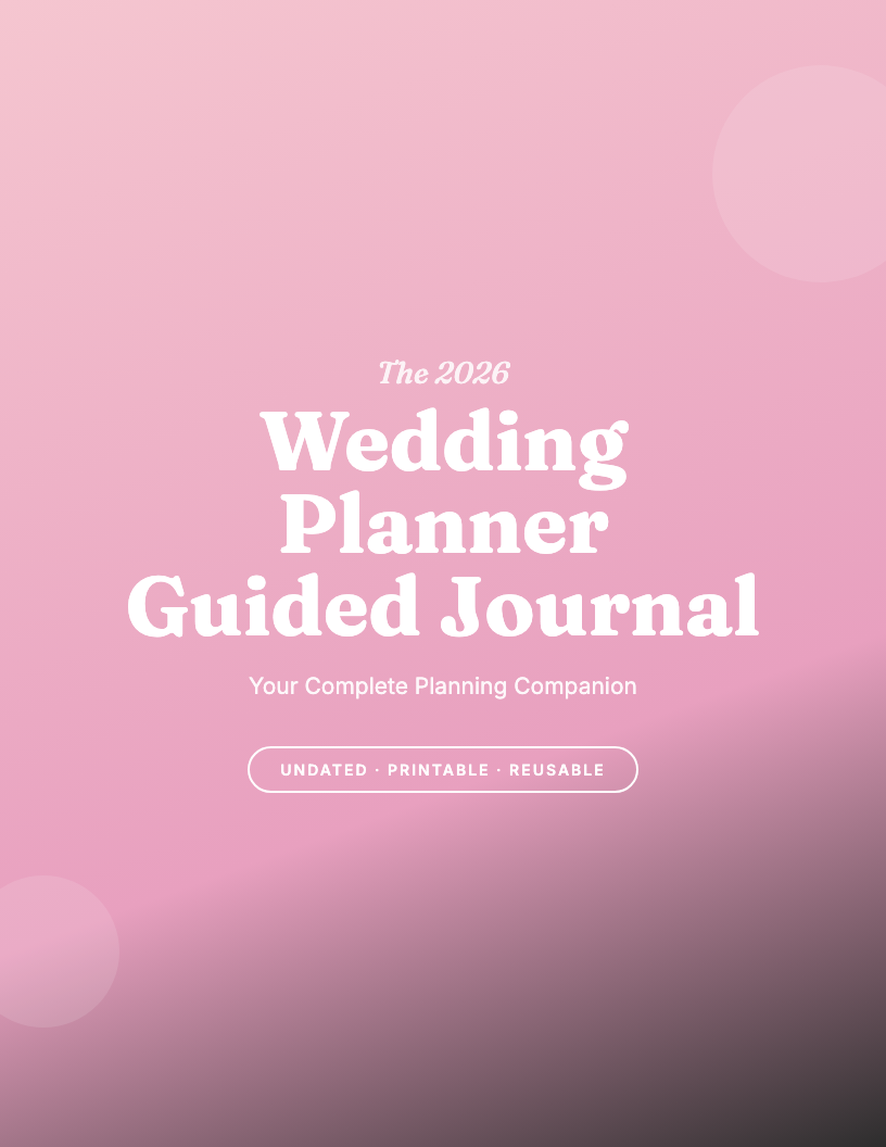 The 2026 Wedding Planner Guided Journal