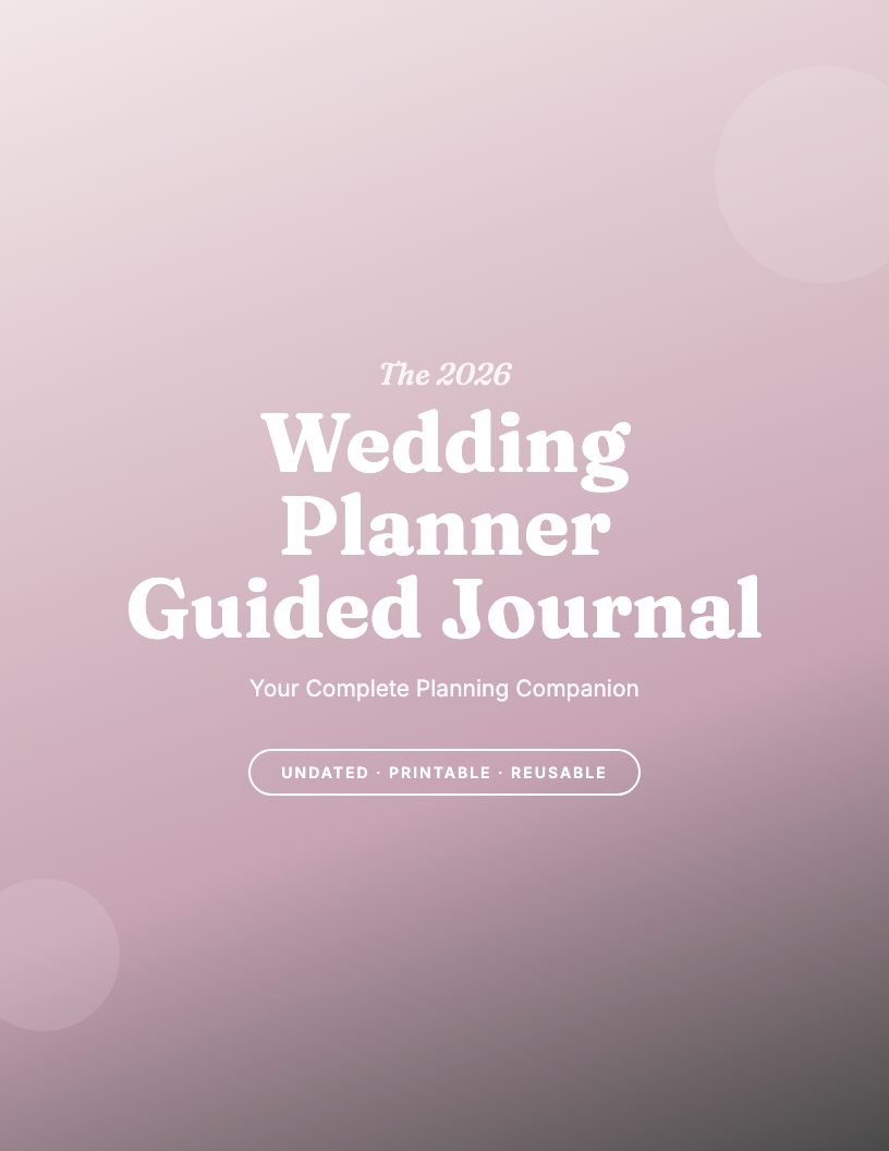 The 2026 Wedding Planner Guided Journal