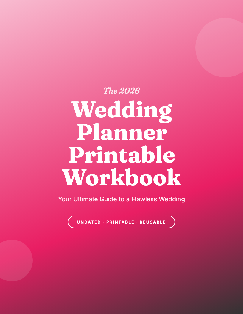 The 2026 Wedding Planner Printable