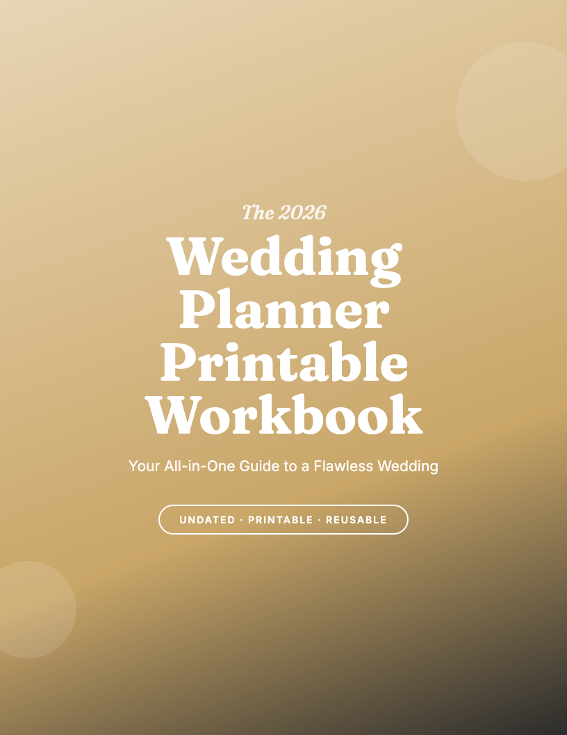 The 2026 Printable Wedding Planner Workbook