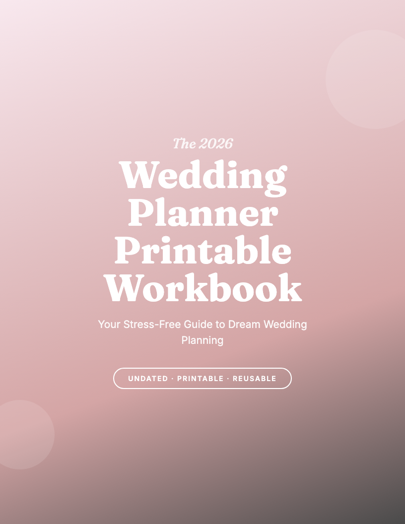 The 2026 Wedding Planner Printable