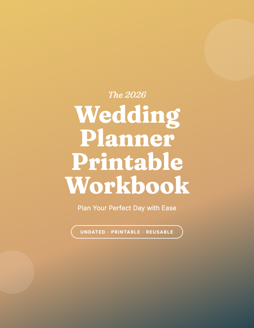The 2026 Wedding Planner Printable