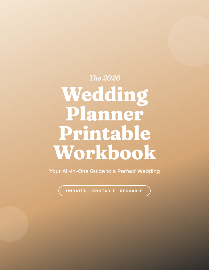 The 2026 Wedding Planner Printable Workbook