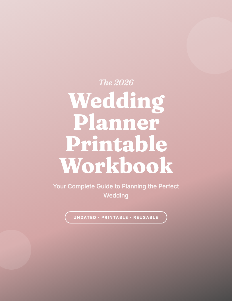 The 2026 Wedding Planner Printable