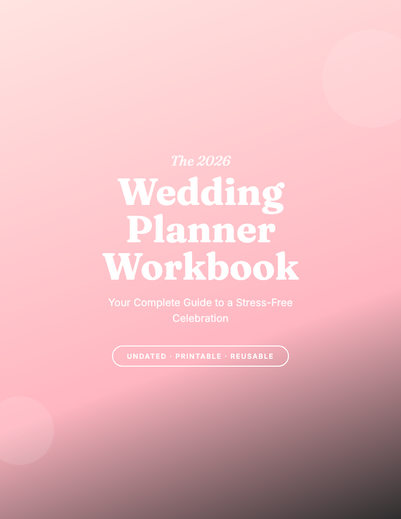 The 2026 Wedding Planner Workbook