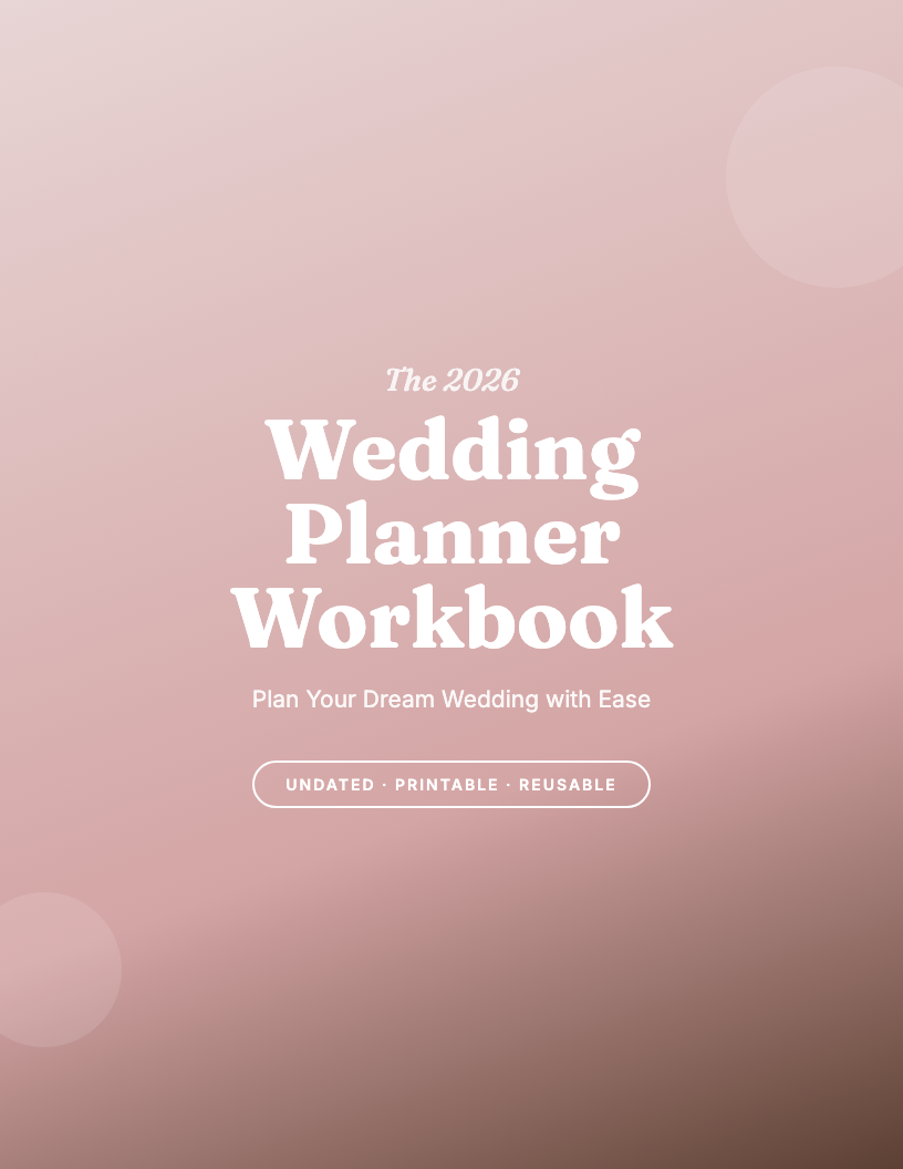 The 2026 Wedding Planner Workbook