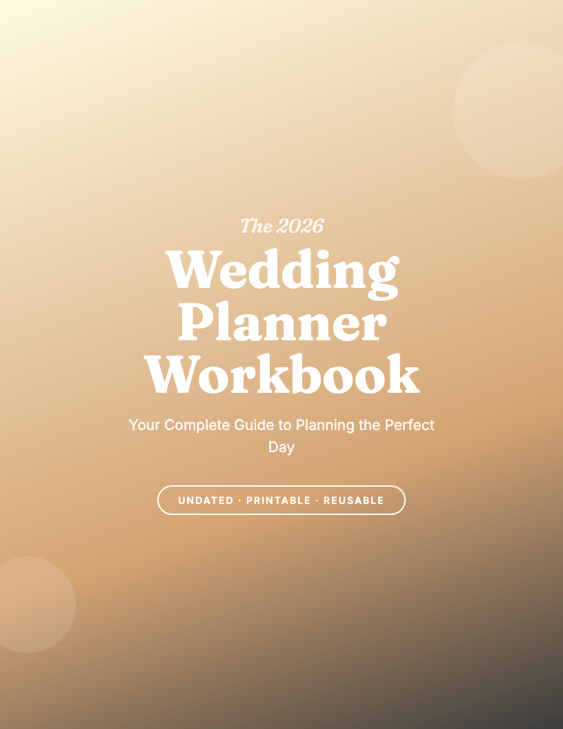 The 2026 Wedding Planner & Organizer Workbook
